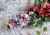 rubinowy zmierzch bordo purpurowa kompozycja na pomnik sylikonowe storczyki bordowe dalie bordowe anemone rozowe roze purpurowe gerbery kosz polksiezyc dociaczony betonem komplet nagrobny Kwiaty pro kwiaty sztuczne jak zywe zestaw na cmentarz
