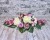 cream-and-pink-floral-grave-composition-oblong długi stroik na cmentarz rozowy