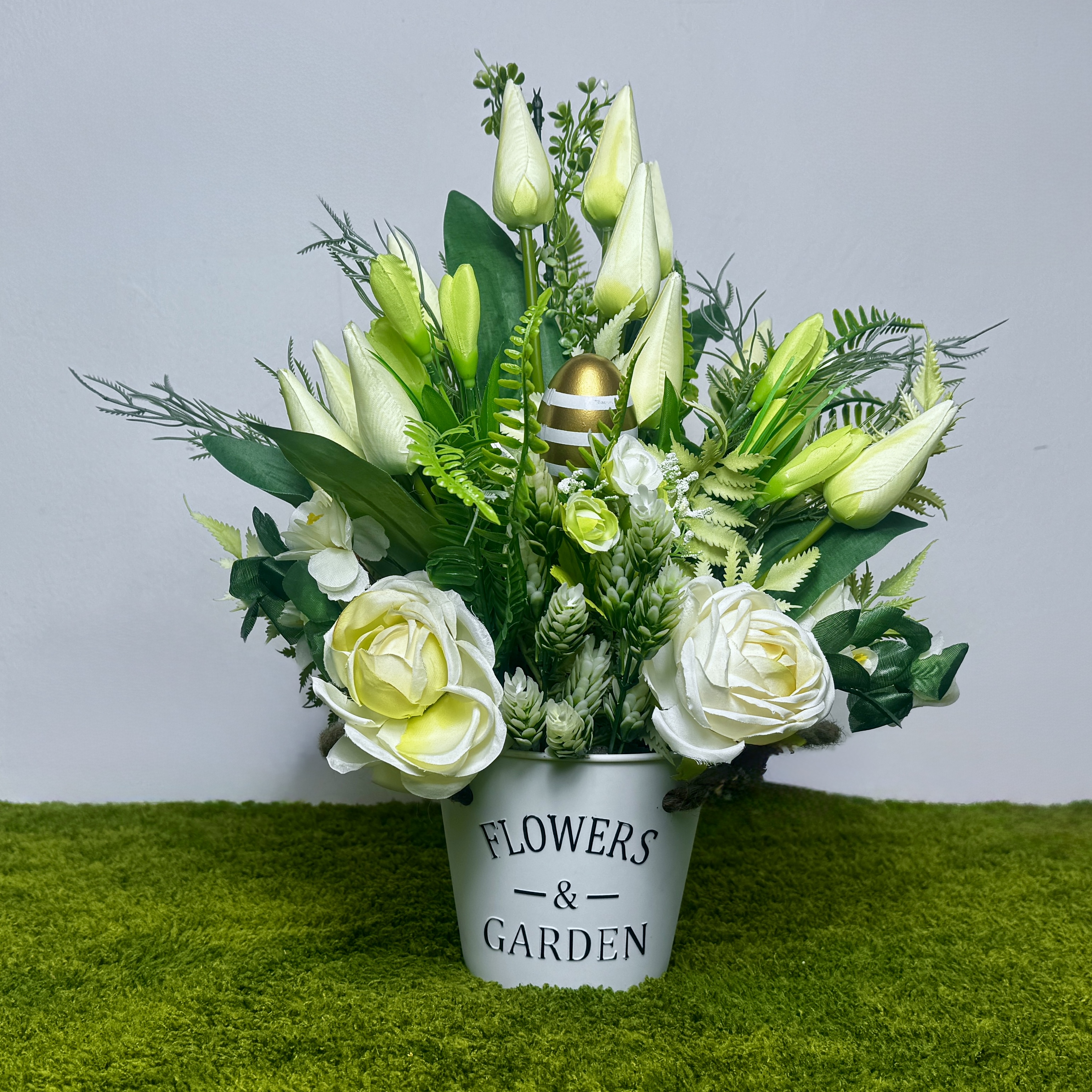 Ogród nadzieji - wielkanocna kompozycja kwiatowa do domu