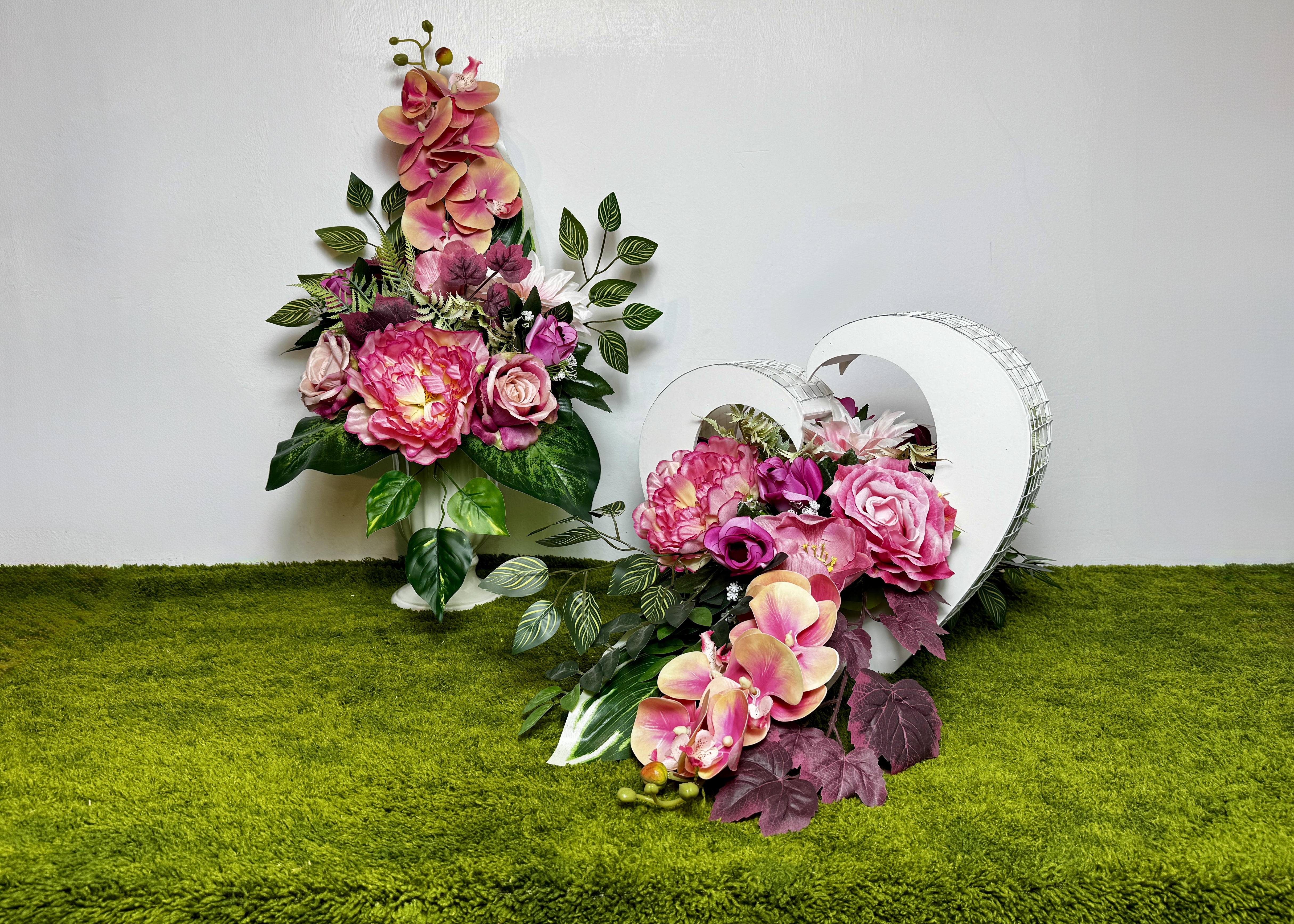 Elegancki dwustronny komplet w odcieniach różu 